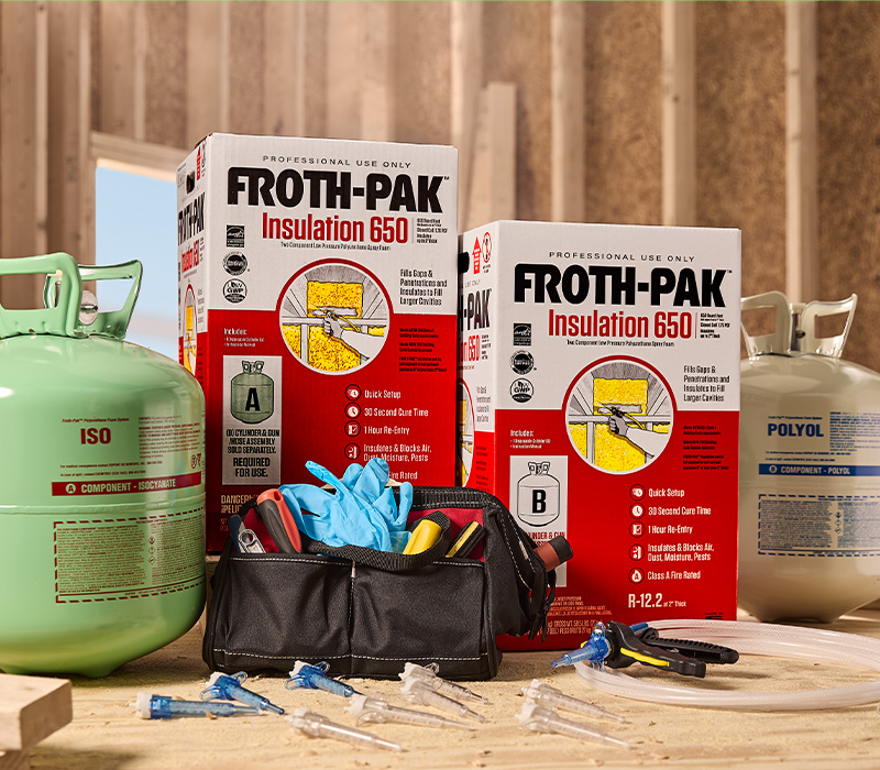 Mousse Polyuréthane (400 L) - PACK COMPLET - Kit Froth-Pak 180 SR